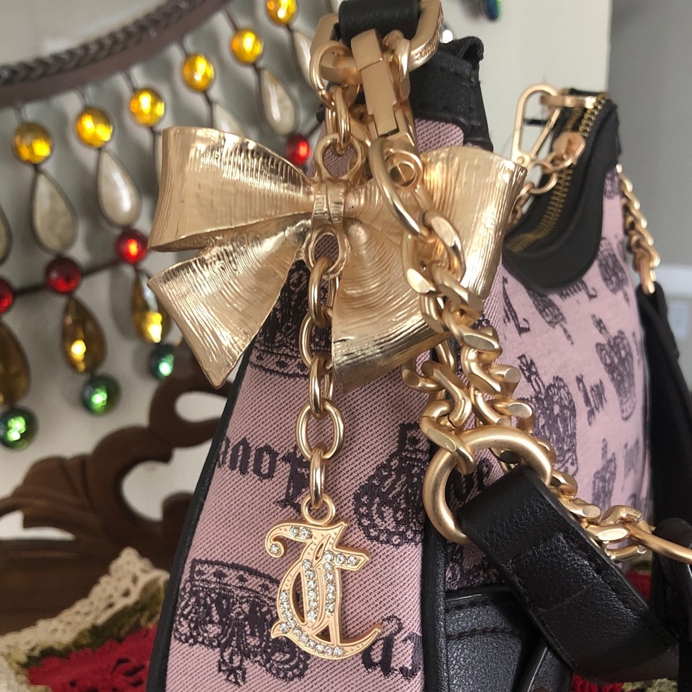 NWT Juicy Couture Vintage Couture Shoulder/Crossbody Handbag w/ Goldtone Box - Picture 7 of 11
